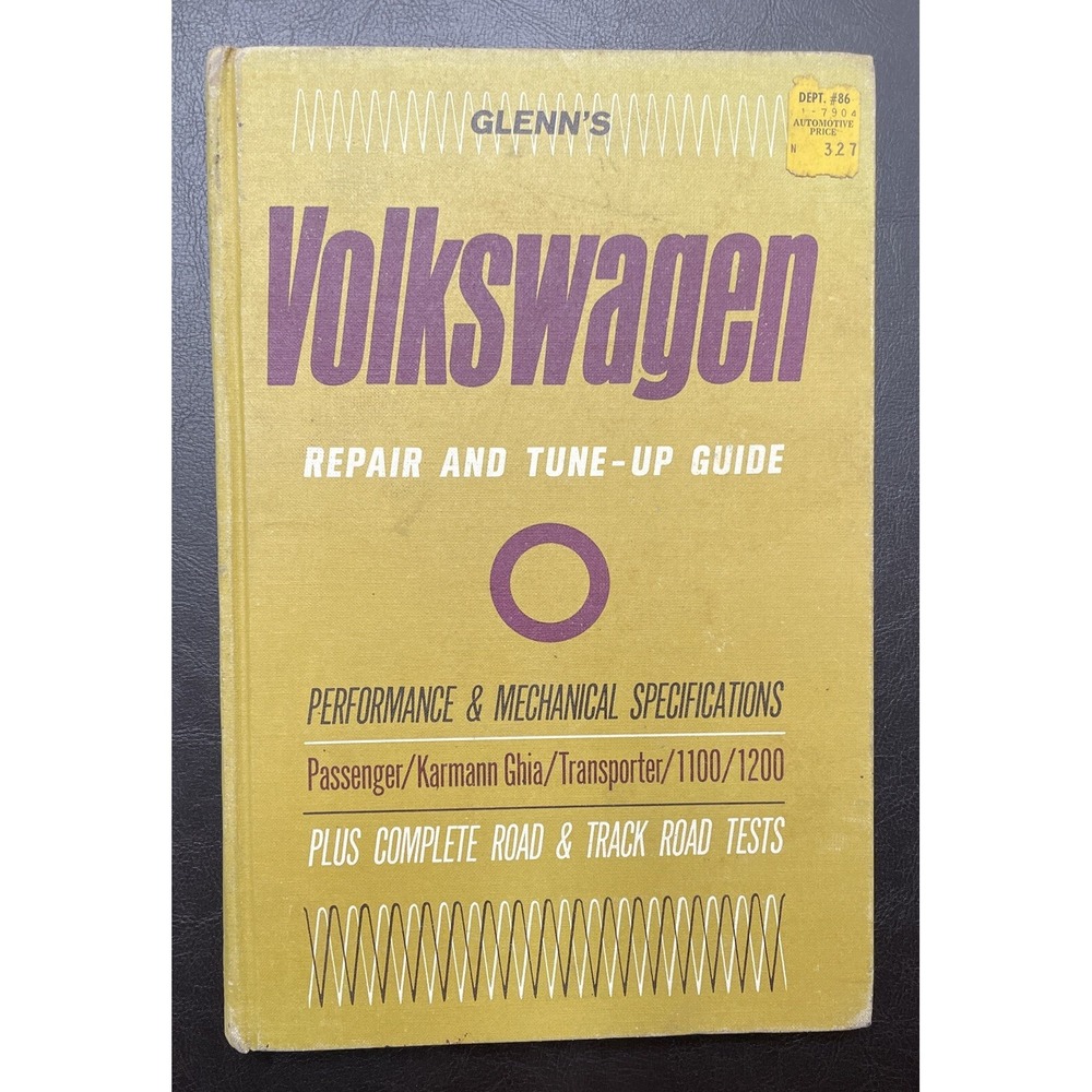 Glenn's Volkswagen Repair and Tune-Up Guide 1966 Sixth Printing Chilton #1345